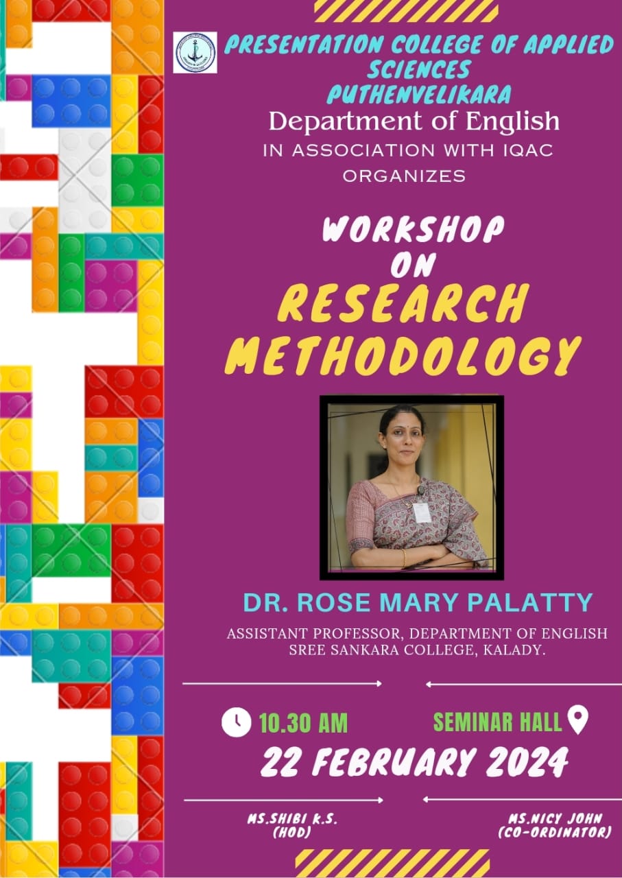Workshop on Research methodology