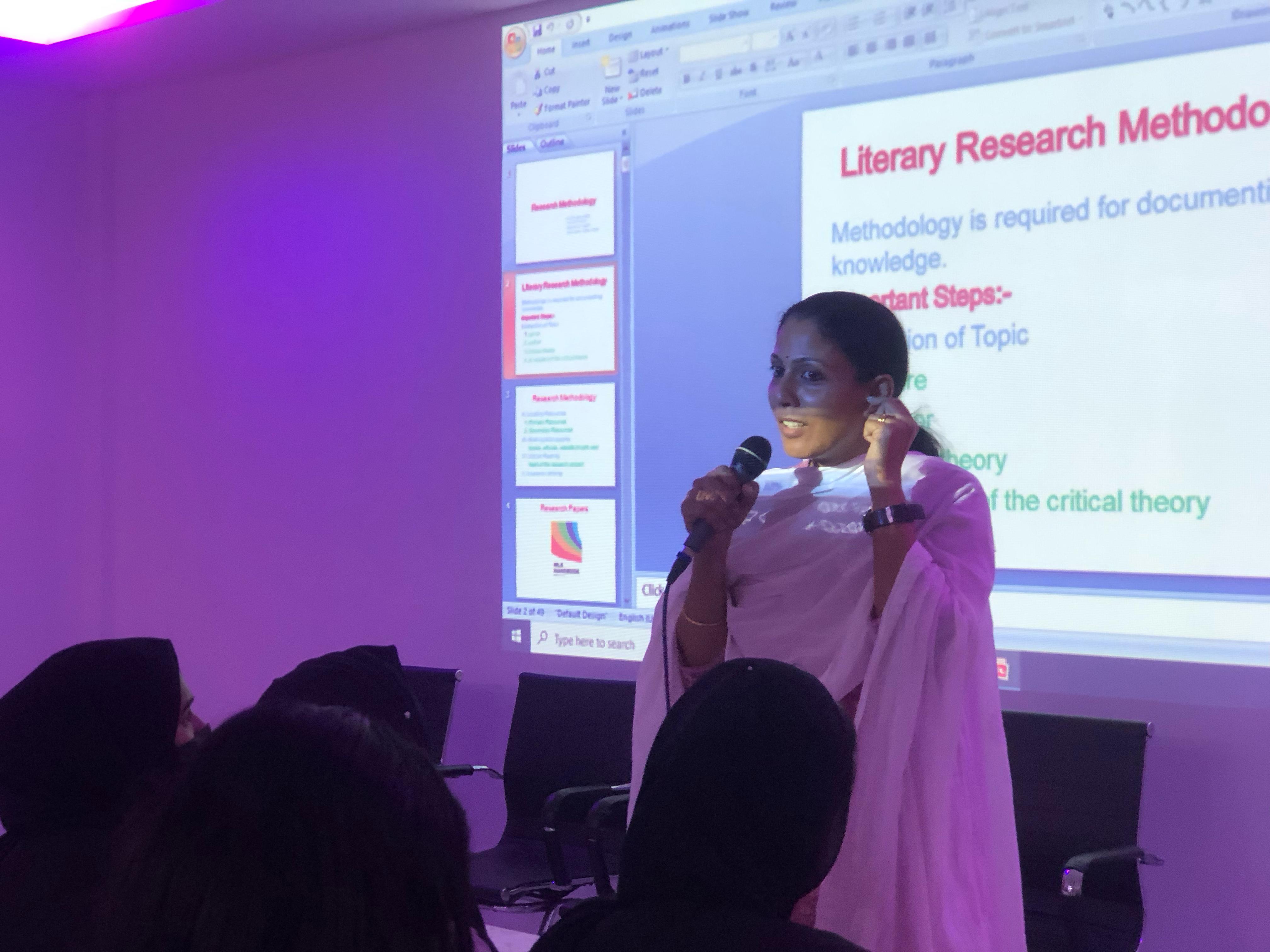 Workshop on Research methodology