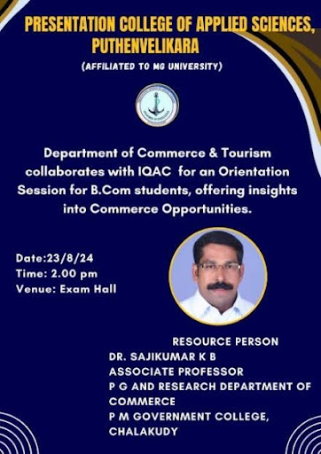 Orientation class for Commerce students