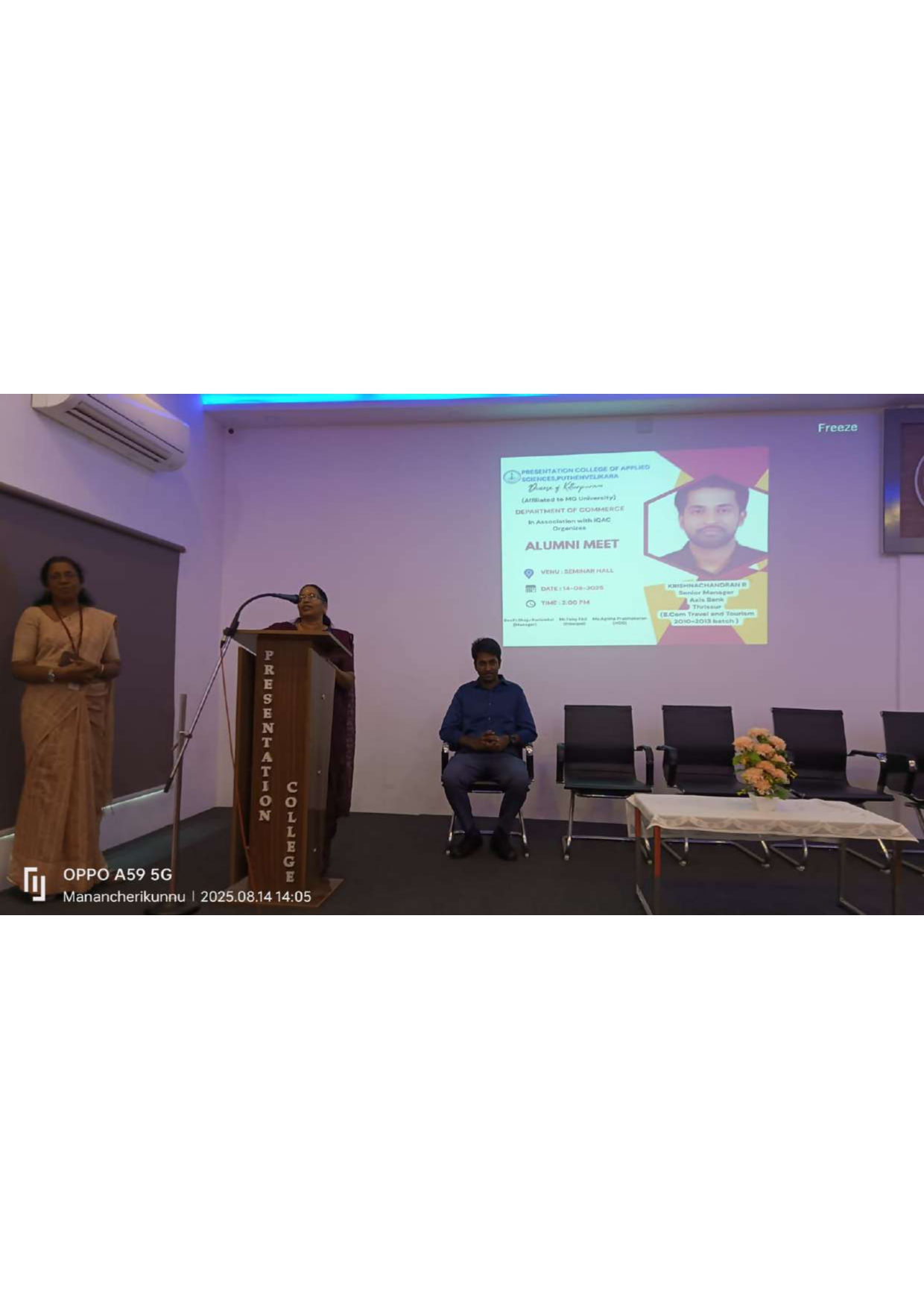 Department of Commerce & Alumni Club In Association with IQAC organized alumni meet on 24.08.2025