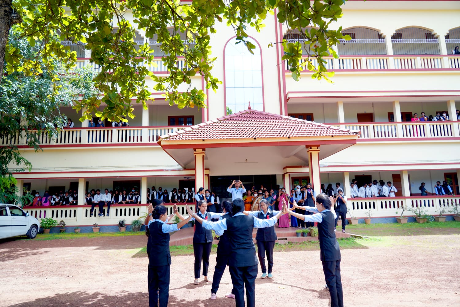 Biotechnology department organized a Flashmob on 27.06.2022 as a part of Anti drug day