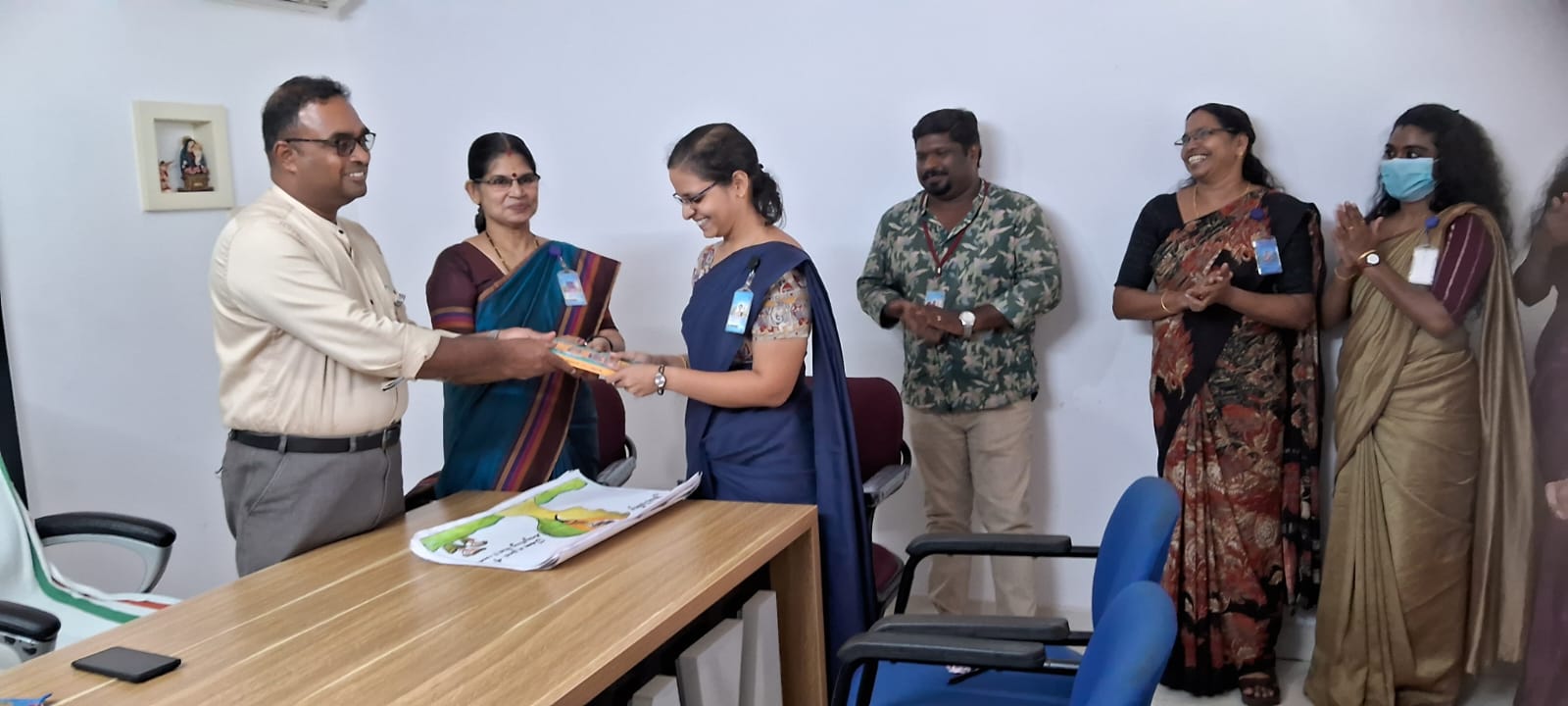 Dept of English organized poster making competition for teachers on 19th June 2024