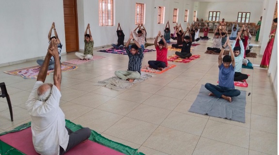 Students of Computer Applications department actively participated on Yoga day programs on 21st June 2025