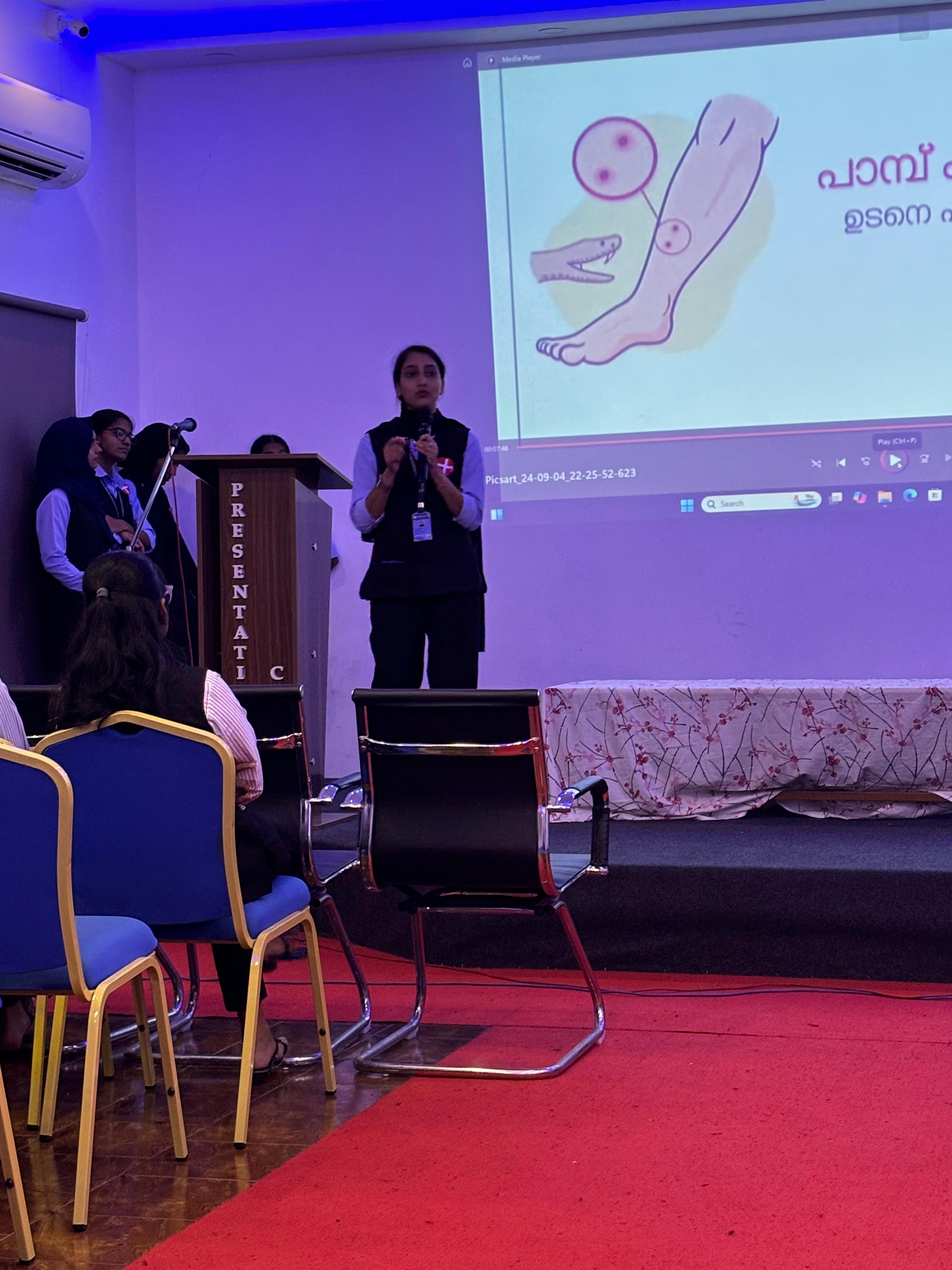 Seminar on First aid organized by Biochemistry department on 06.09.2024