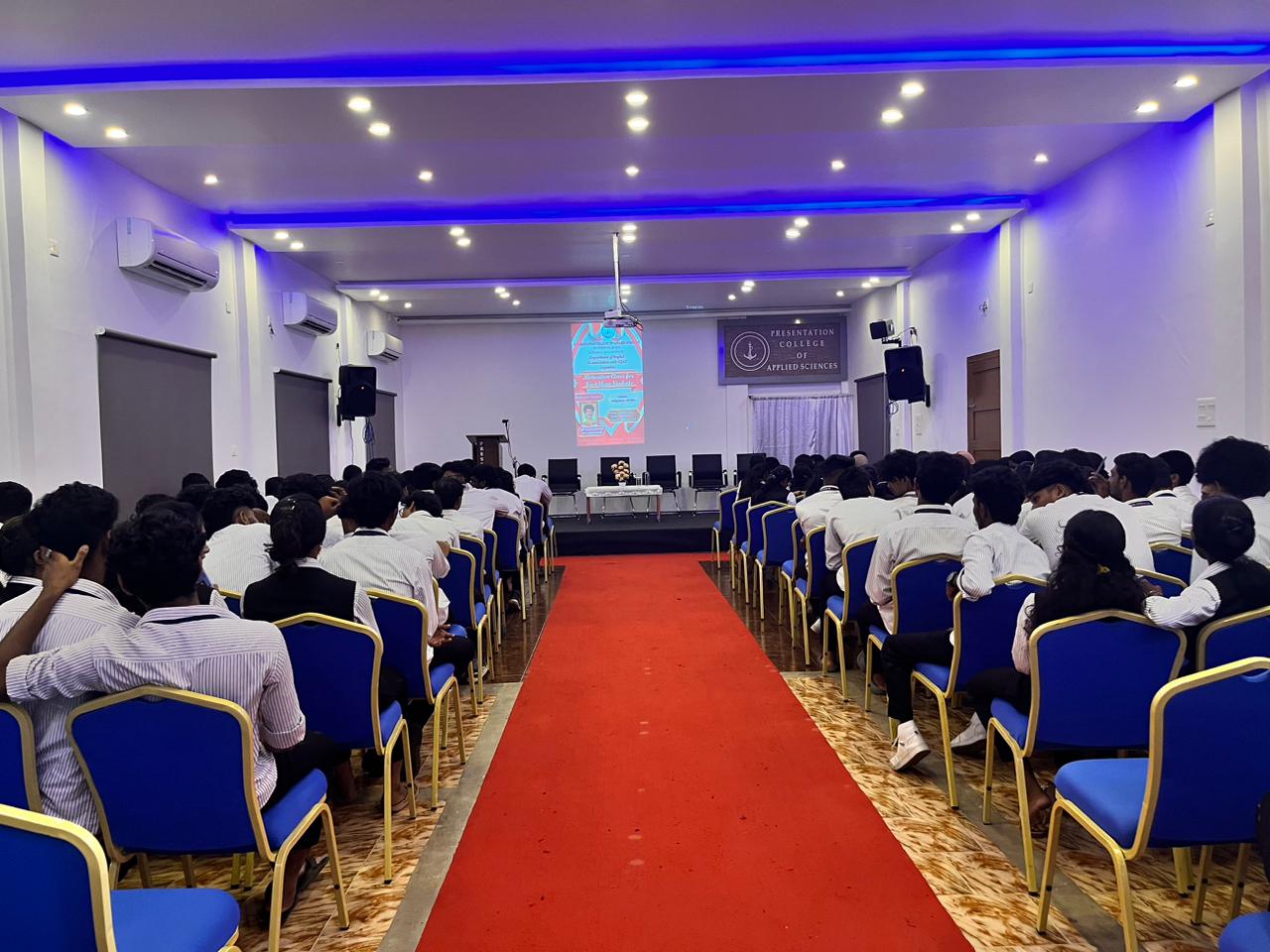 Dept of English conducted motivation class for first year students on 23.08.2024