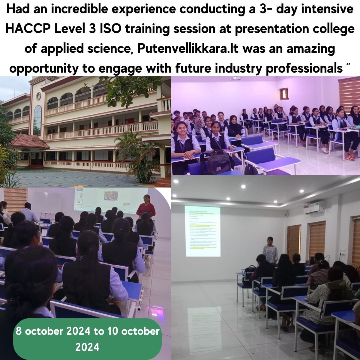 Add on Course HACCP Level 3 training