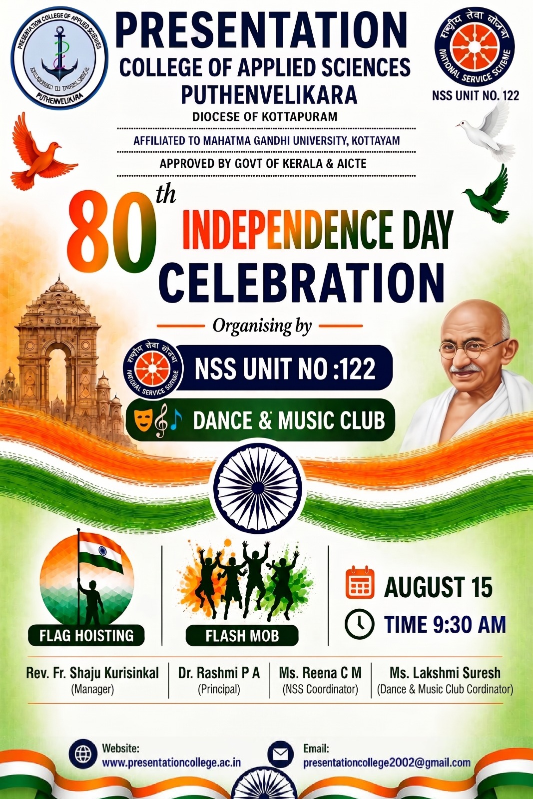 celebrating its 80th Independence Day