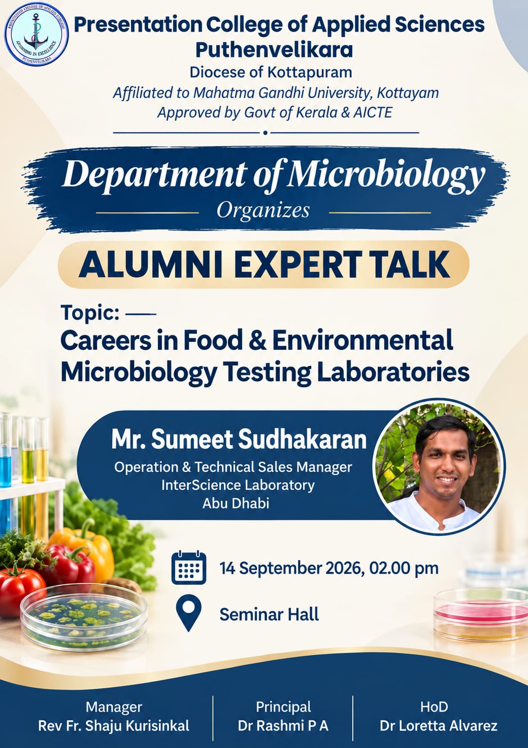 Department of Microbiology organizes an Alumini talk